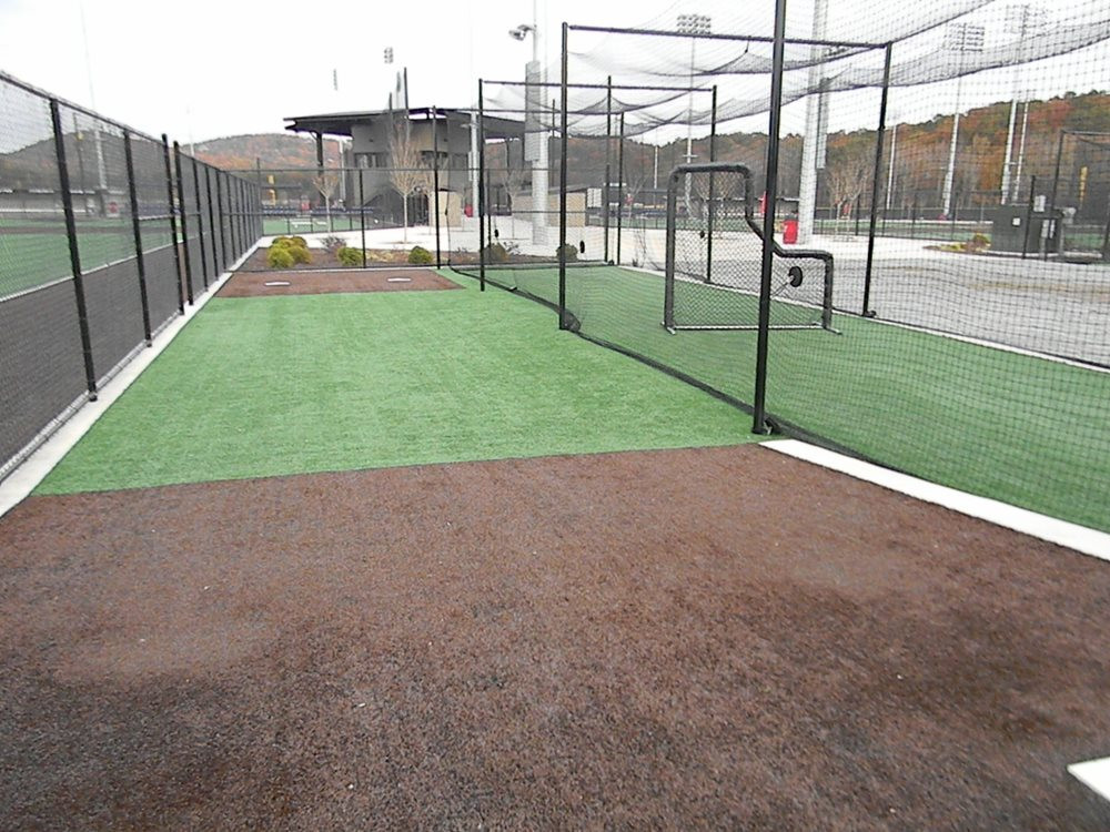 Asheville artificial turf batting cage